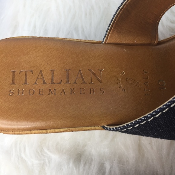 Italian Shoemakers Women's Denim Sandals - Picture 3 of 5